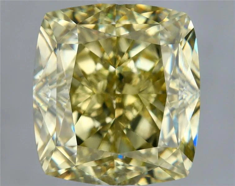 2.52ct Cushion brilliant Natural Diamond (Colour Fancy Yellow, Clarity VS2, GIA Certified)