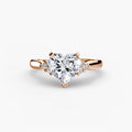 Solitaire with Cluster Shoulders 2