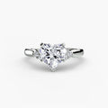 Solitaire with Cluster Shoulders 2