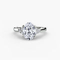Solitaire with Cluster Shoulders 2